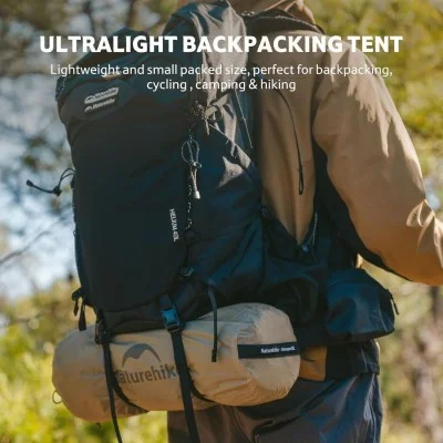 Naturehike Mongar UL Hiking Tent - Moon Rock Sand (55+80+55)*210*105
